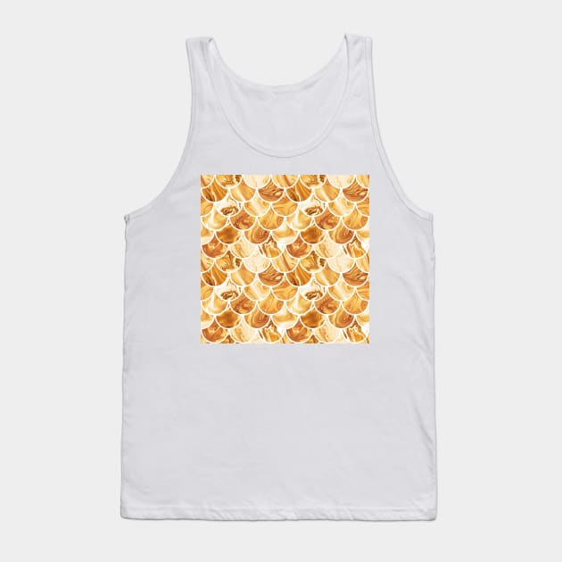 Golden scales Tank Top by krinichnaya